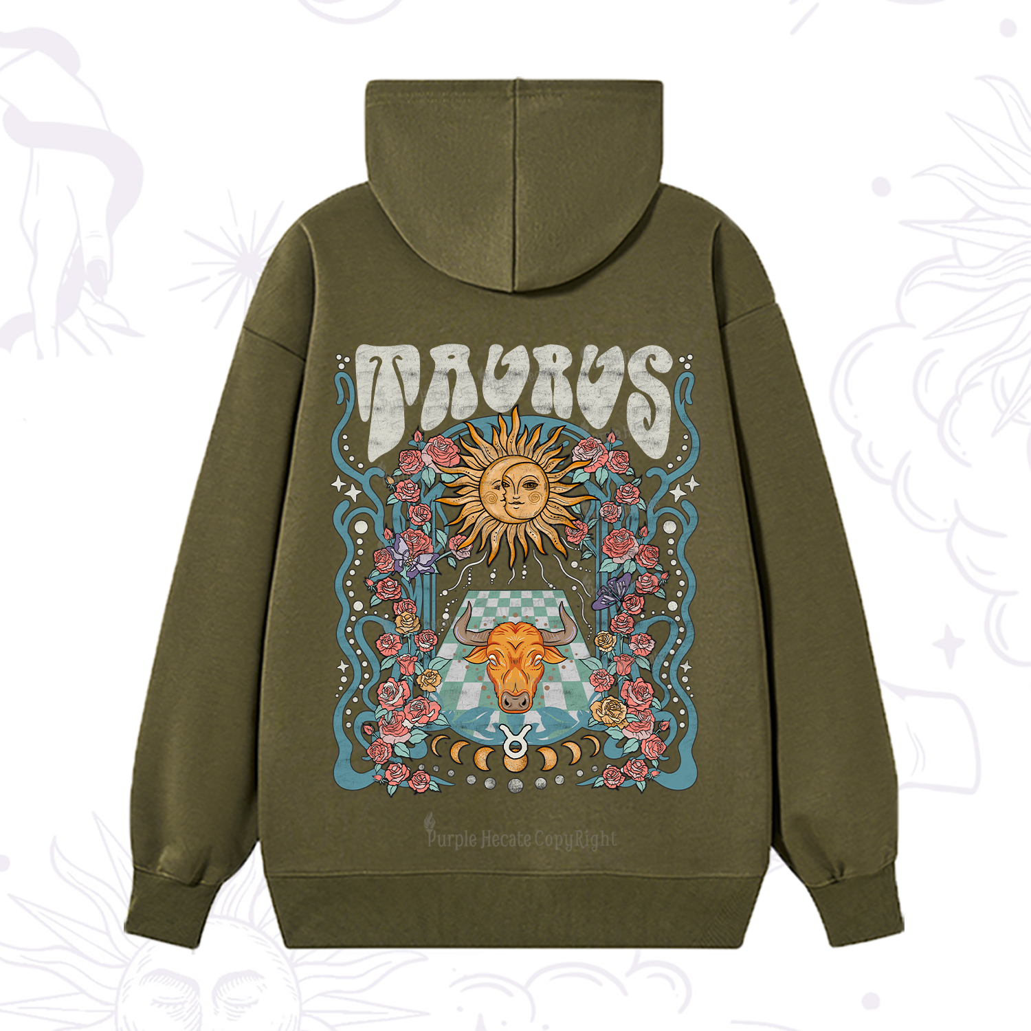 Purplehecate Taurus Spirit Zodiac Hoodie