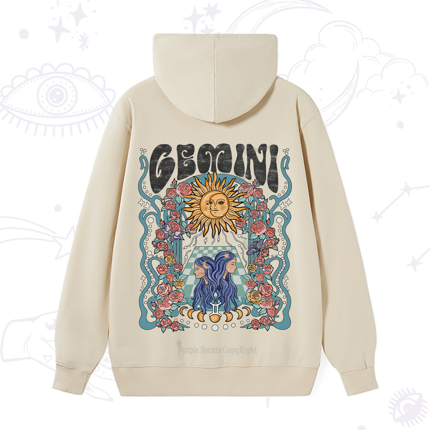 Purplehecate Gemini Spirit Zodiac Hoodie