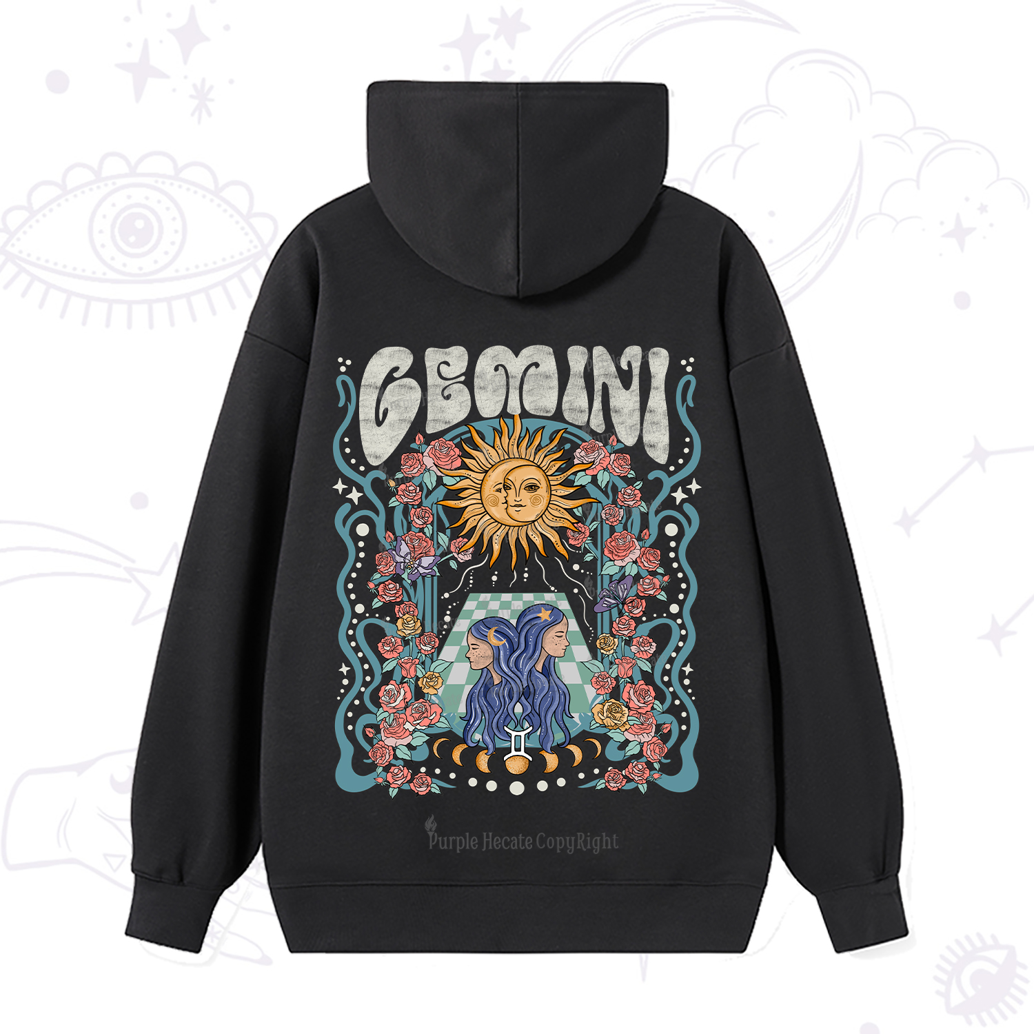 Purplehecate Gemini Spirit Zodiac Hoodie