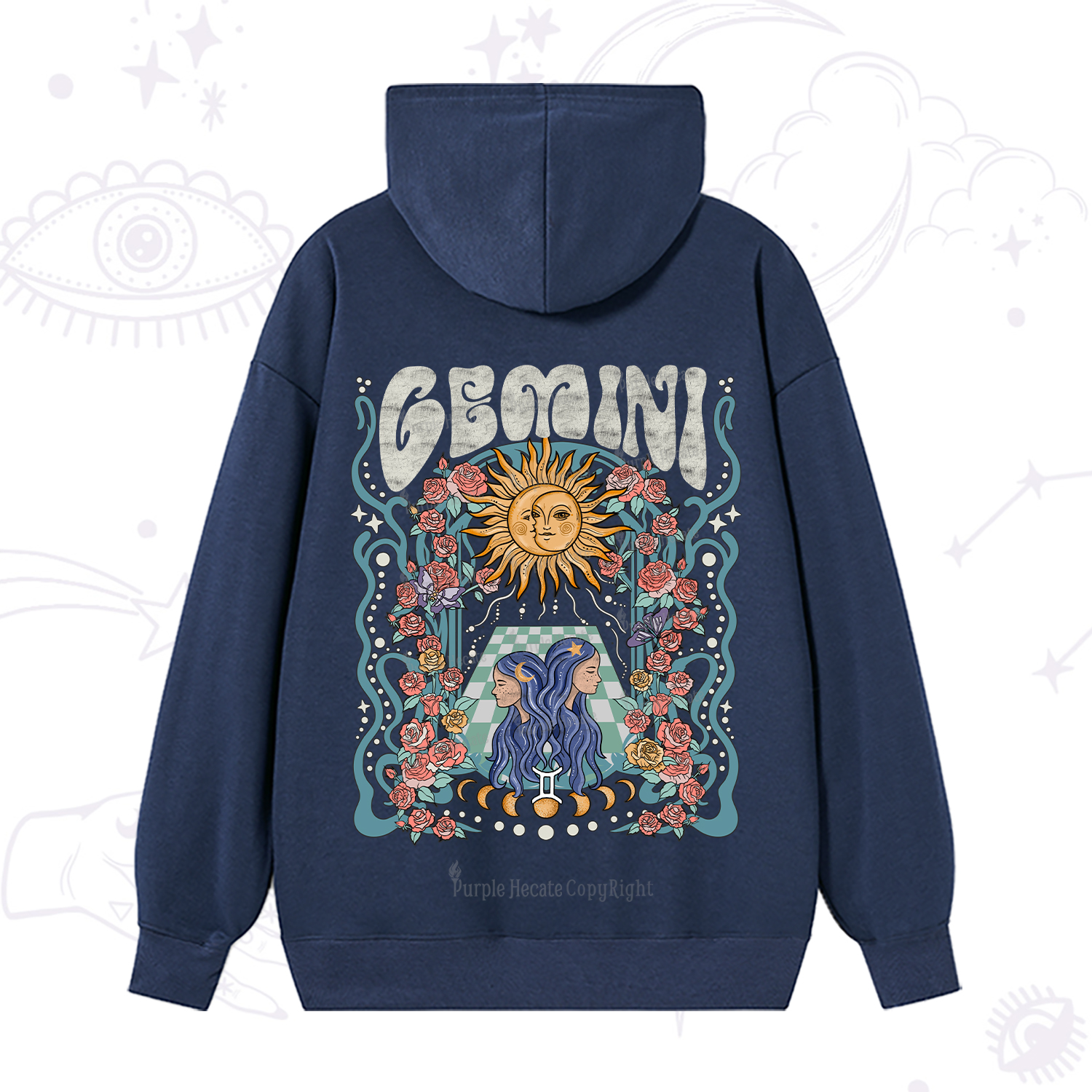 Purplehecate Gemini Spirit Zodiac Hoodie