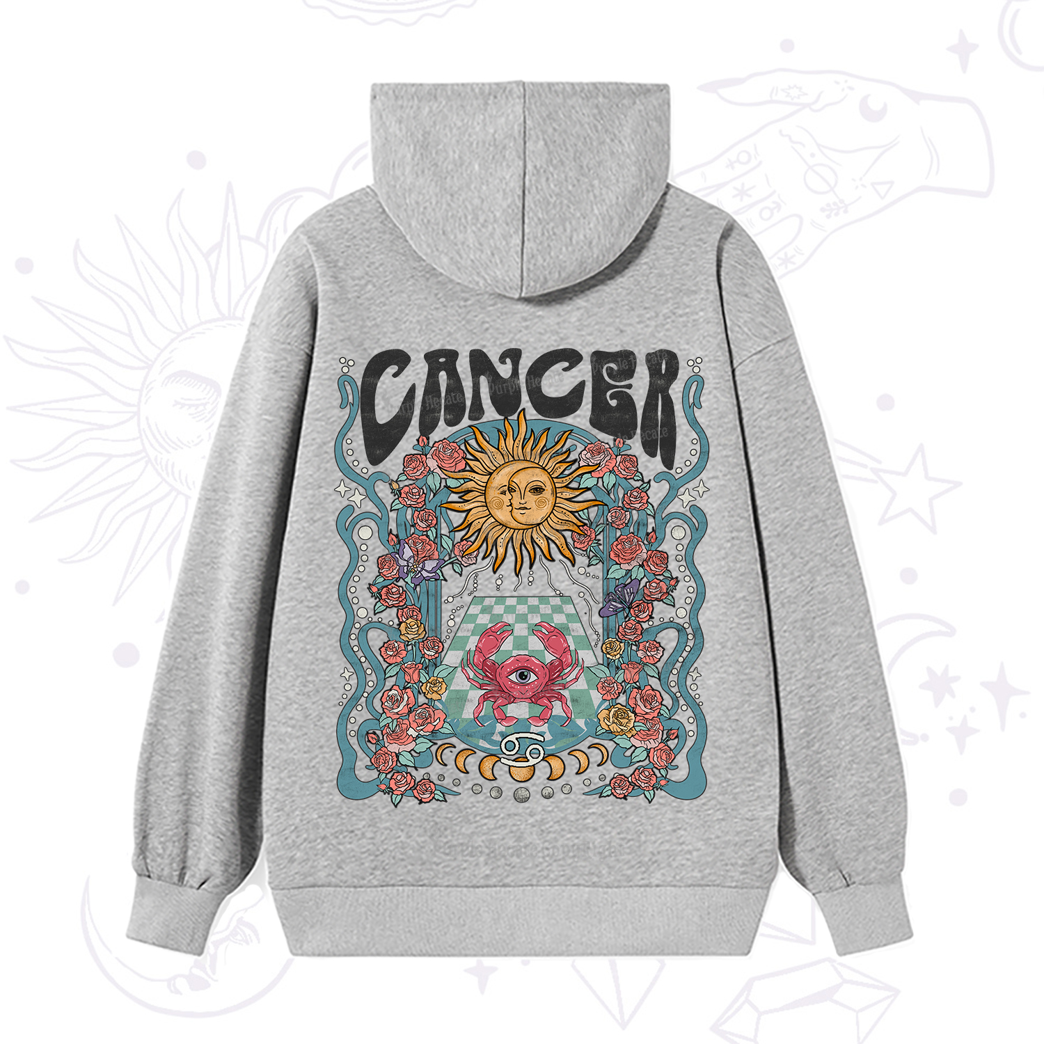 Purplehecate Cancer Spirit Zodiac Hoodie