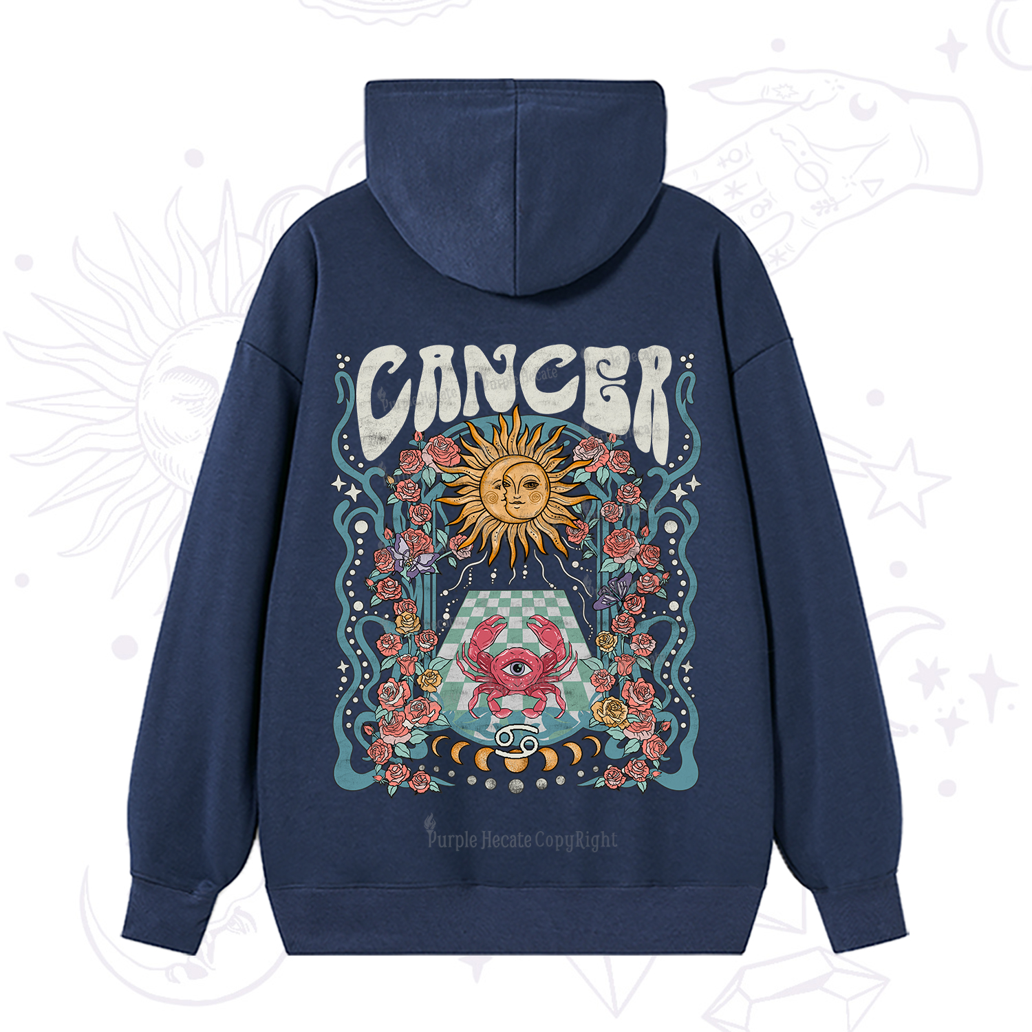 Purplehecate Cancer Spirit Zodiac Hoodie