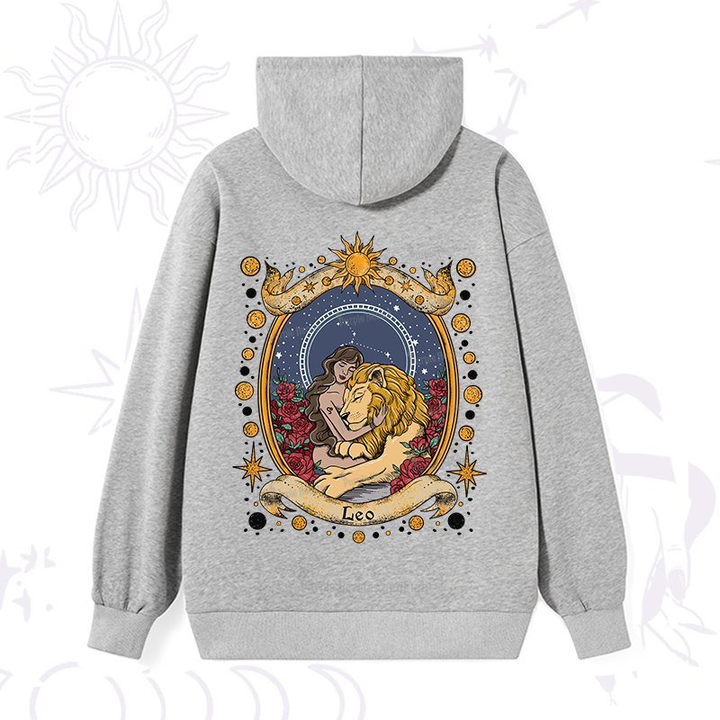 Purplehecate Celestial Leo Zodiac Hoodie