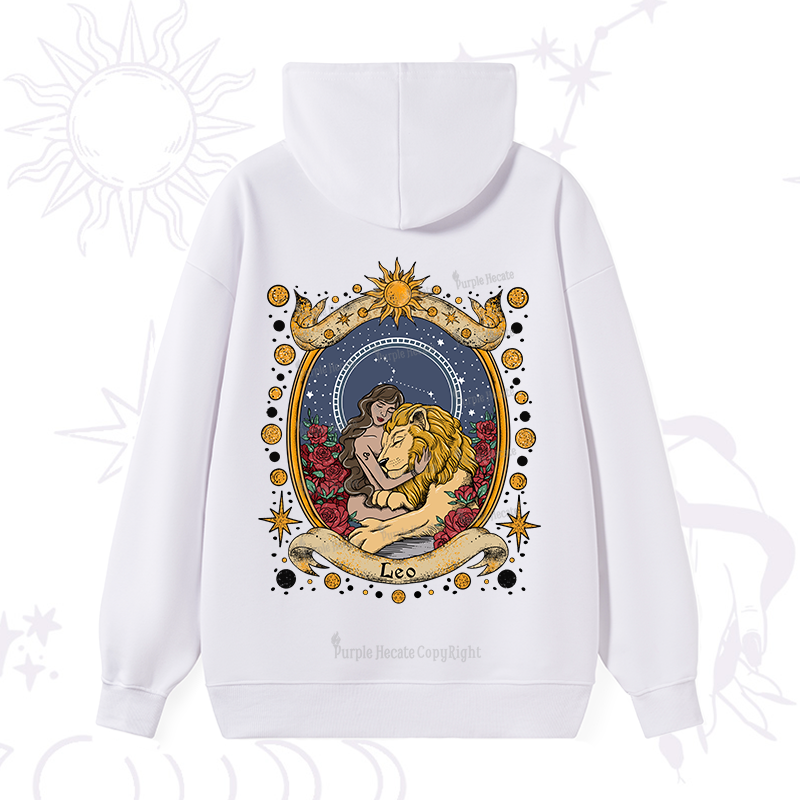Purplehecate Celestial Leo Zodiac Hoodie