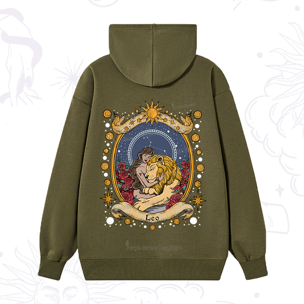 Purplehecate Celestial Leo Zodiac Hoodie