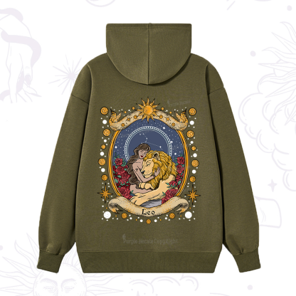 Purplehecate Celestial Leo Zodiac Hoodie