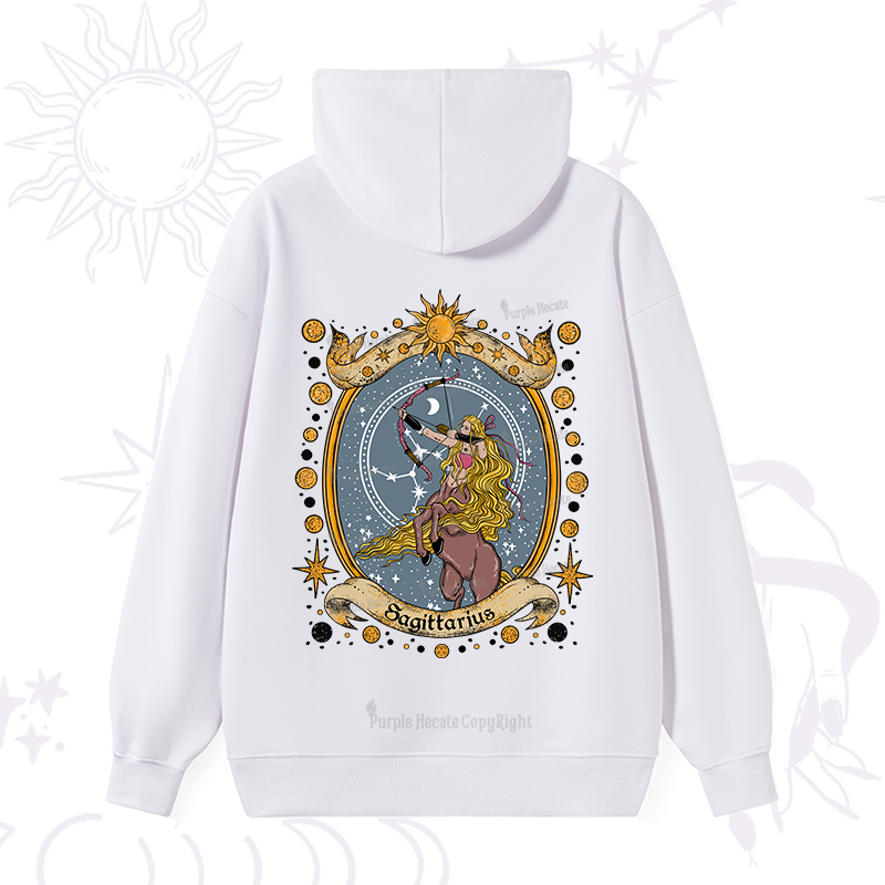 Purplehecate Celestial Sagittarius Zodiac Hoodie
