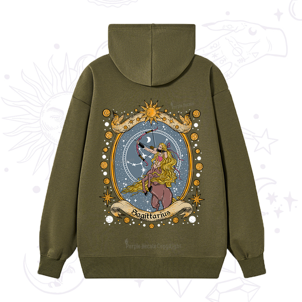 Purplehecate Celestial Sagittarius Zodiac Hoodie