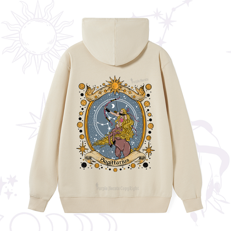Purplehecate Celestial Sagittarius Zodiac Hoodie