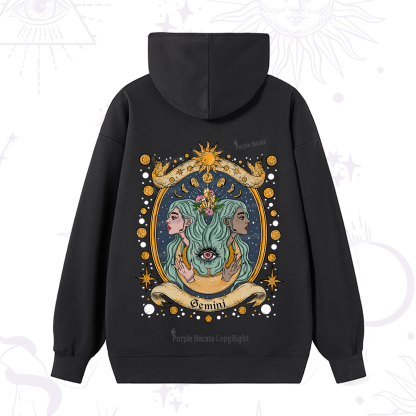Purplehecate Celestial Gemini Zodiac Hoodie