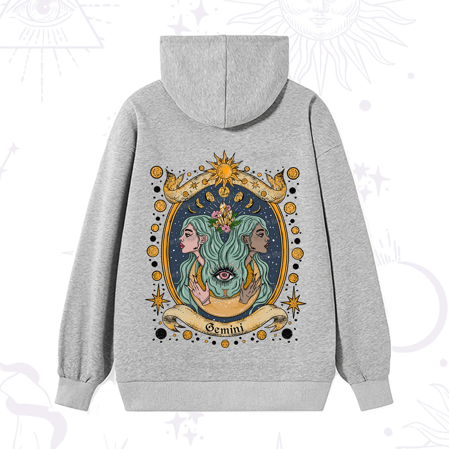 Purplehecate Celestial Gemini Zodiac Hoodie