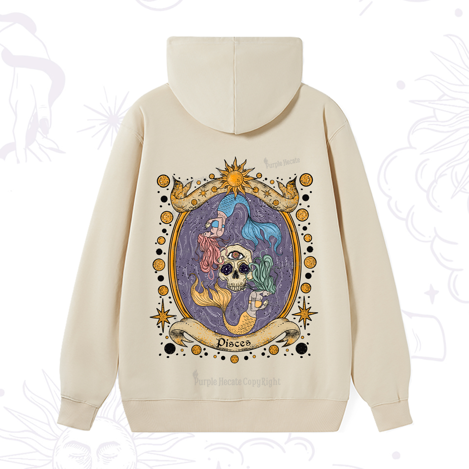 Purplehecate Celestial Pisces Zodiac Hoodie