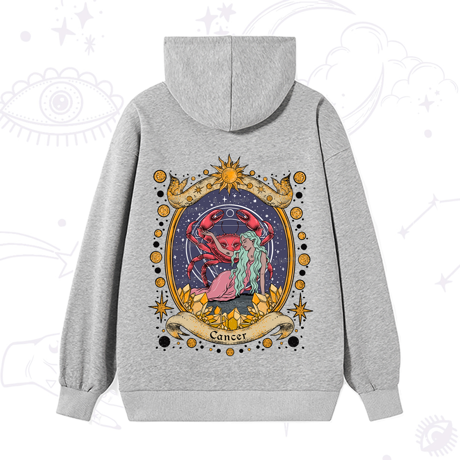 Purplehecate Celestial Cancer Zodiac Hoodie