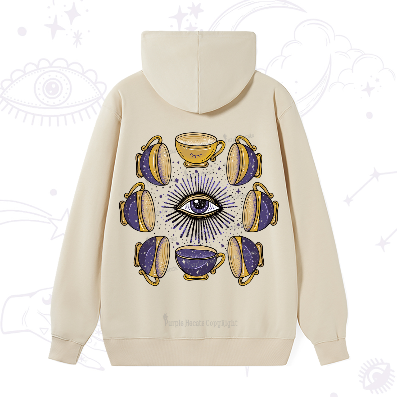 Purplehecate Moon Phase Coffee Lover Hoodie