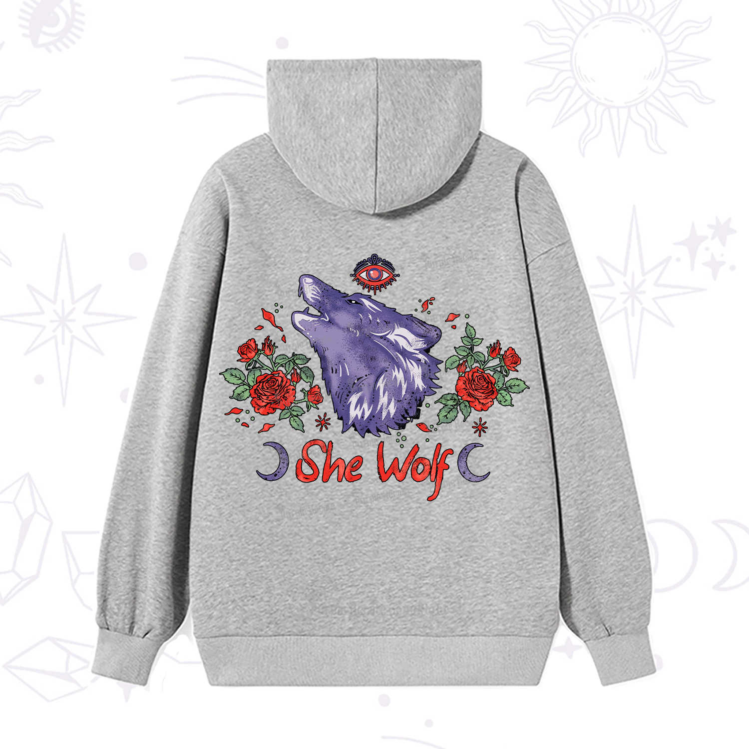 Purplehecate Moon Wolf Hoodie