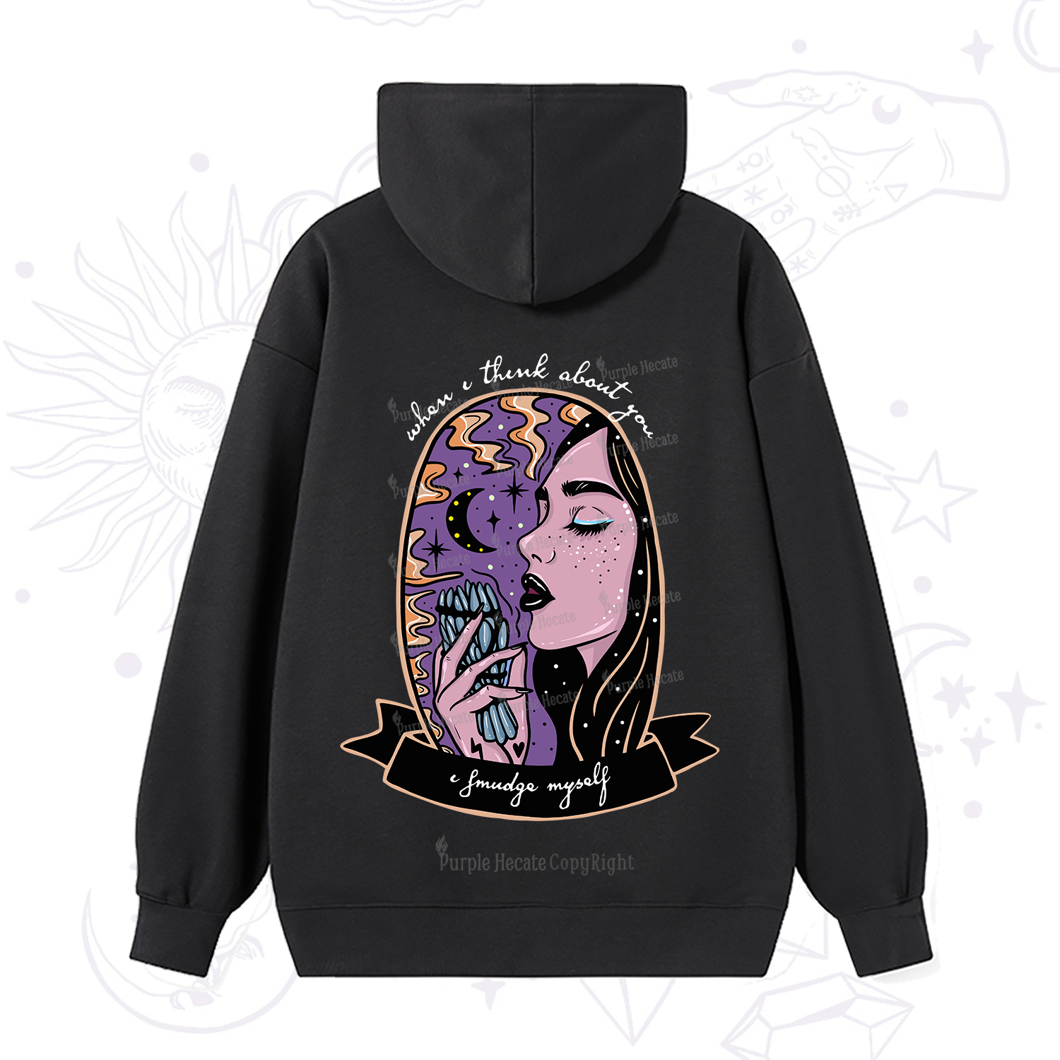 Purplehecate When I Think About You Hoodie