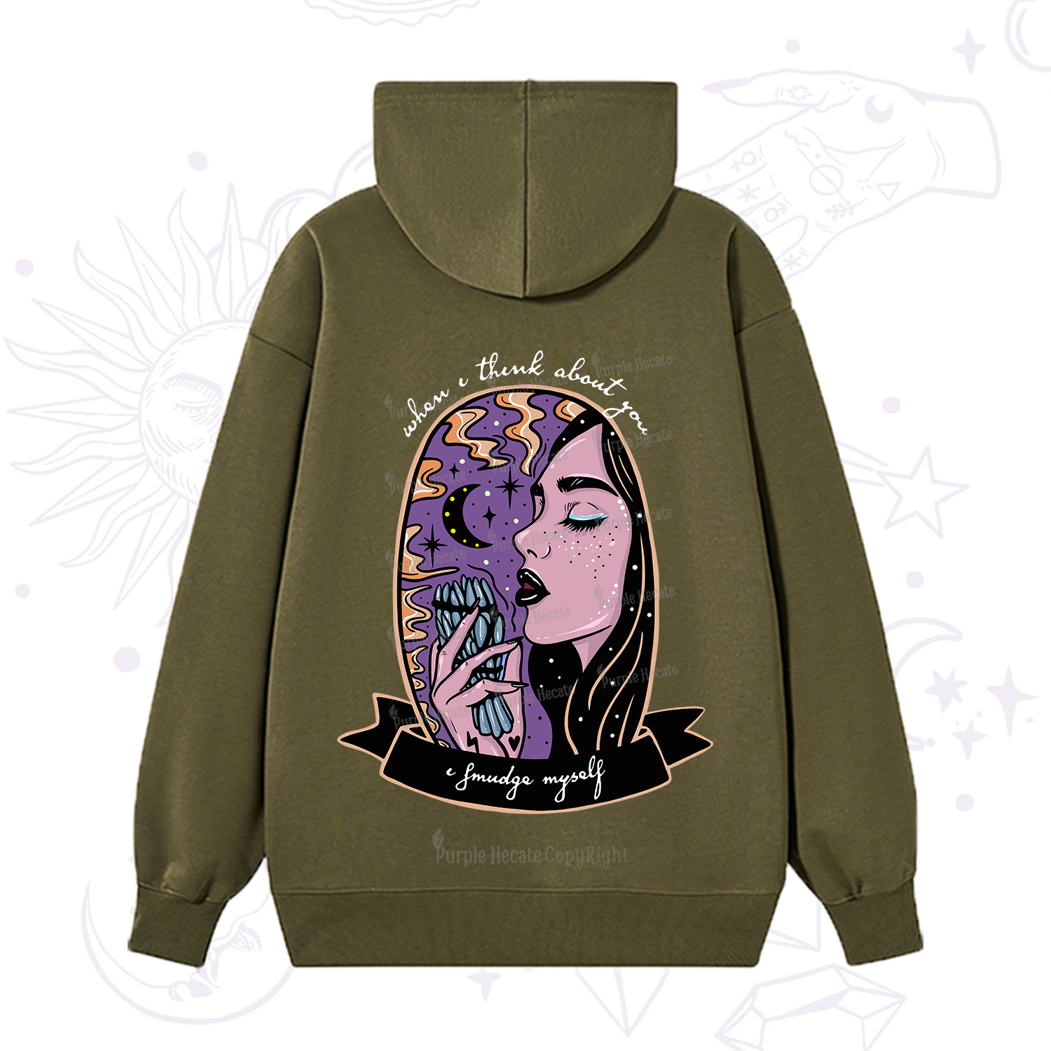 Purplehecate When I Think About You Hoodie