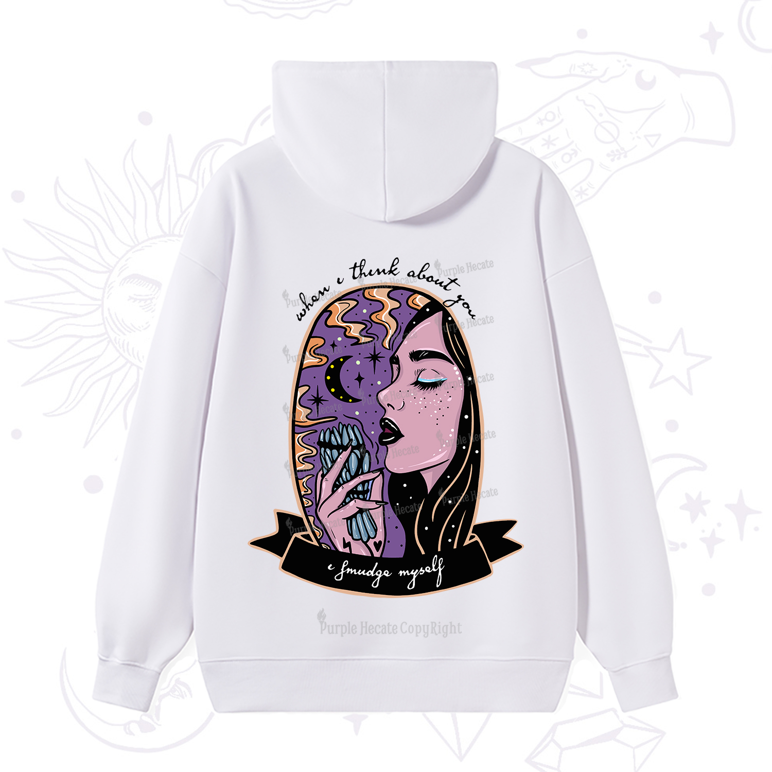 Purplehecate When I Think About You Hoodie