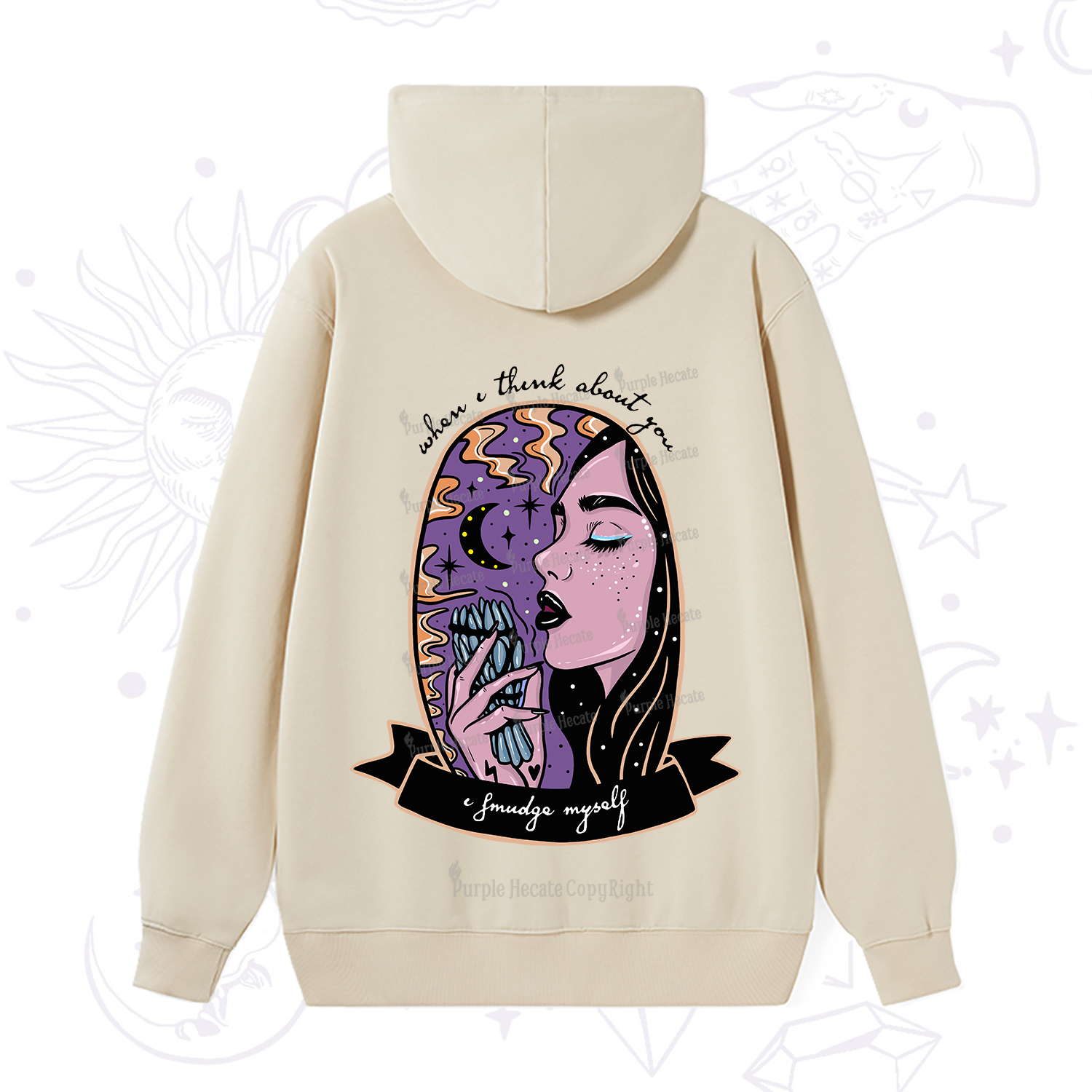 Purplehecate When I Think About You Hoodie