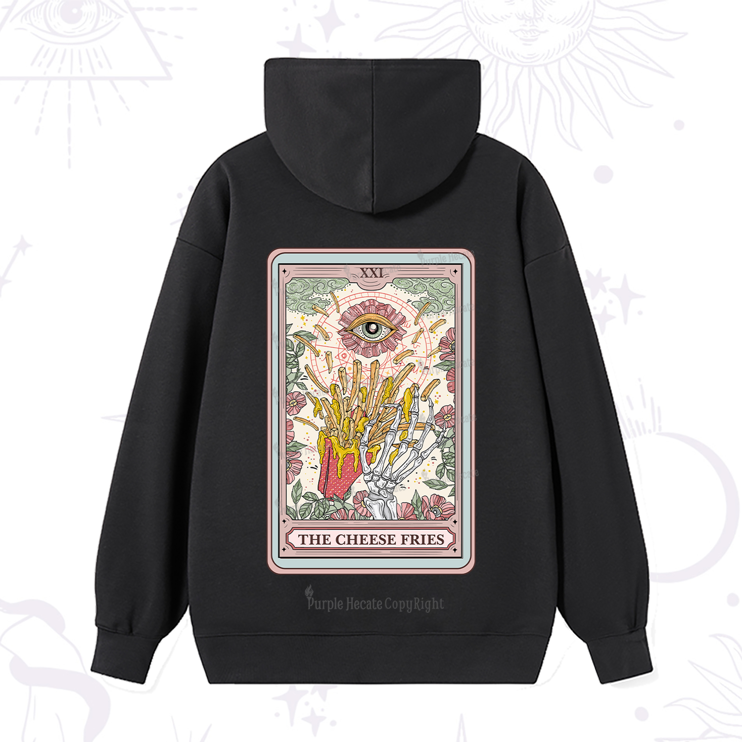 Purplehecate The Cheese Fries Tarot Hoodie