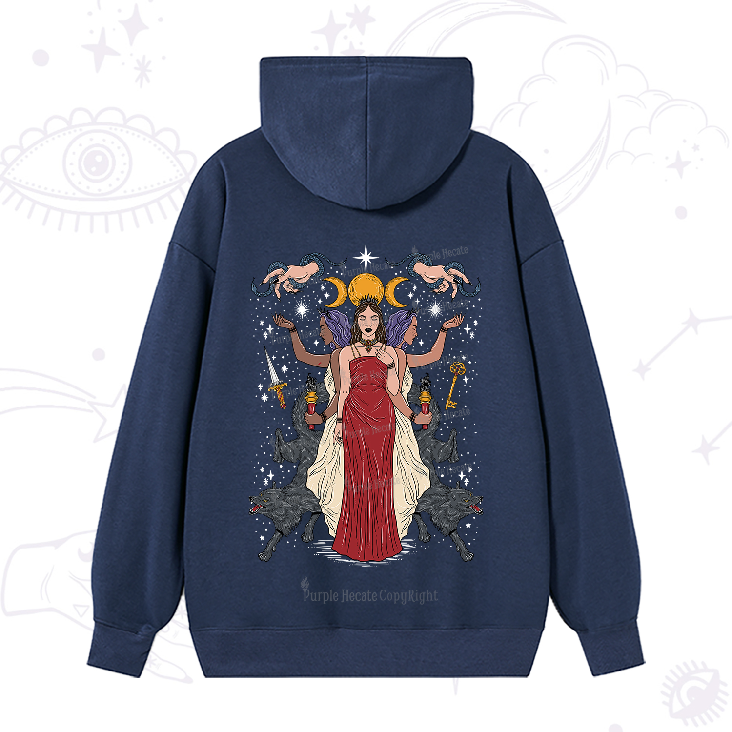 Purplehecate The Triple Goddess Hecate Hoodie
