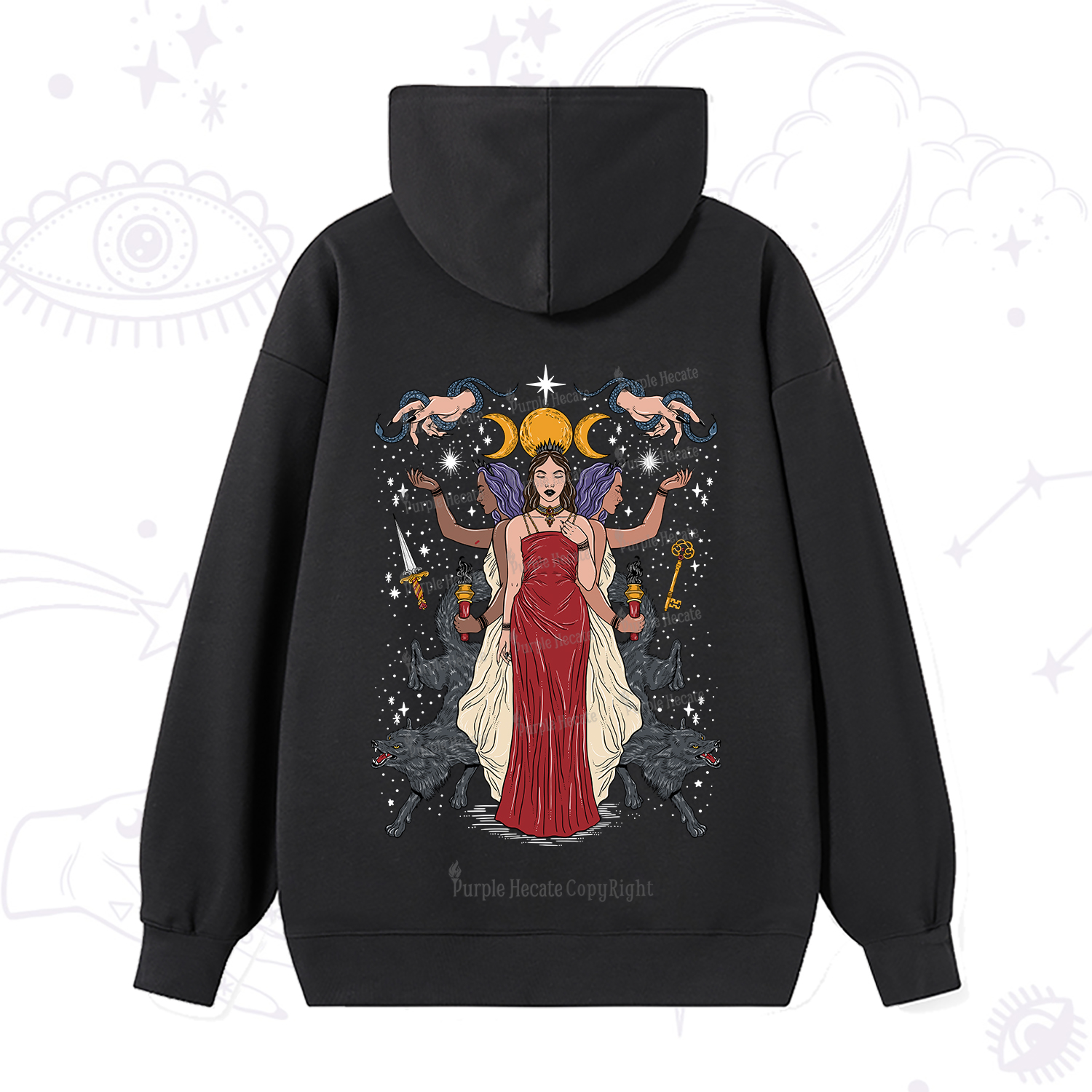 Purplehecate The Triple Goddess Hecate Hoodie