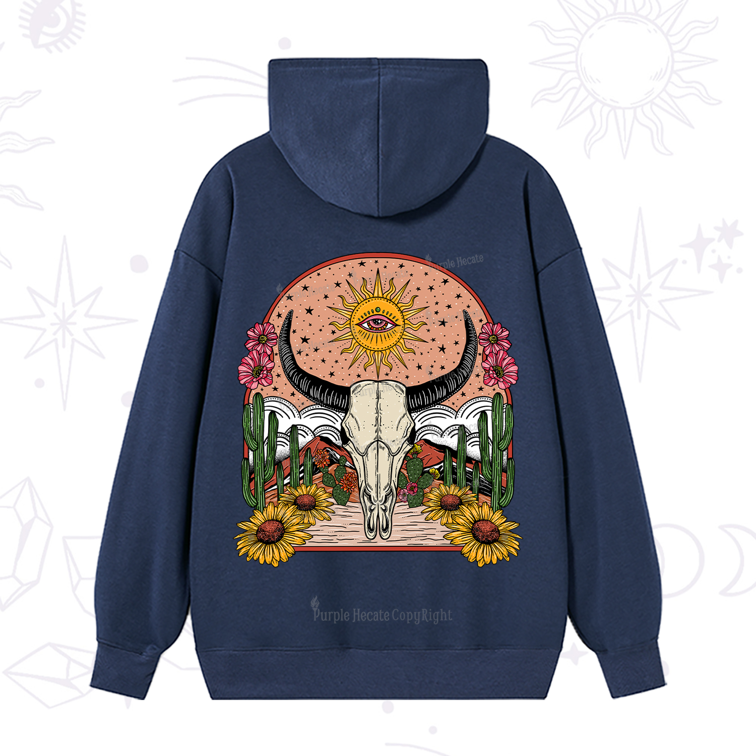Purplehecate Desert Bloom Hoodie
