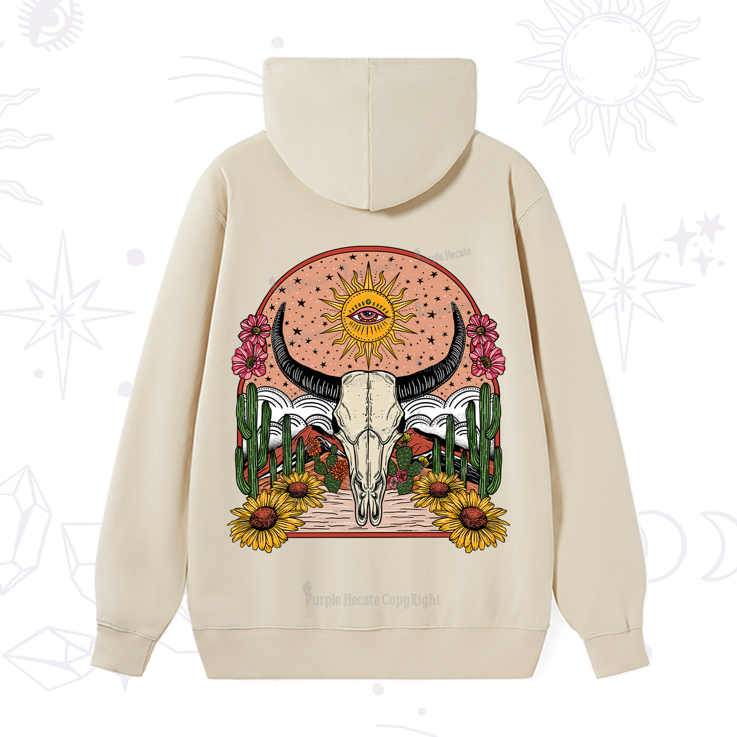 Purplehecate Desert Bloom Hoodie