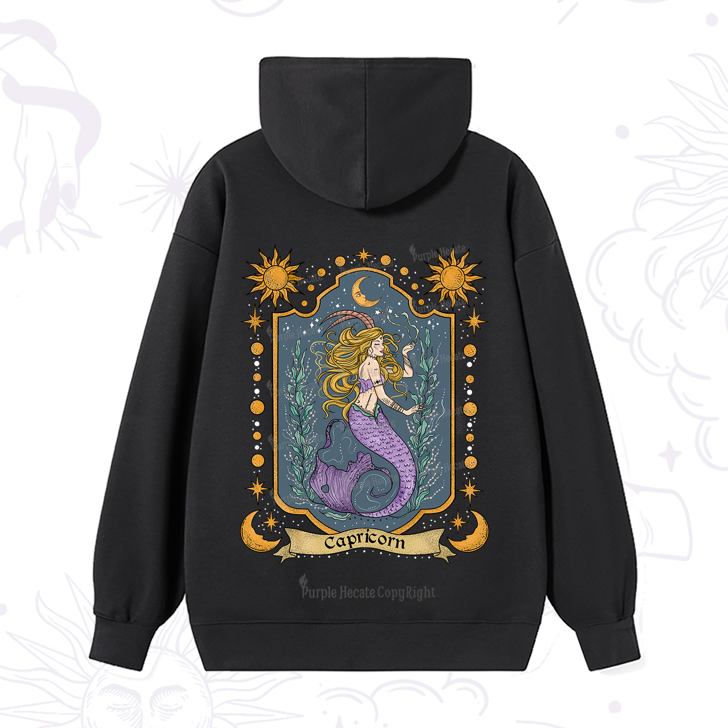 Purplehecate Capricorn Zodiac Hoodie