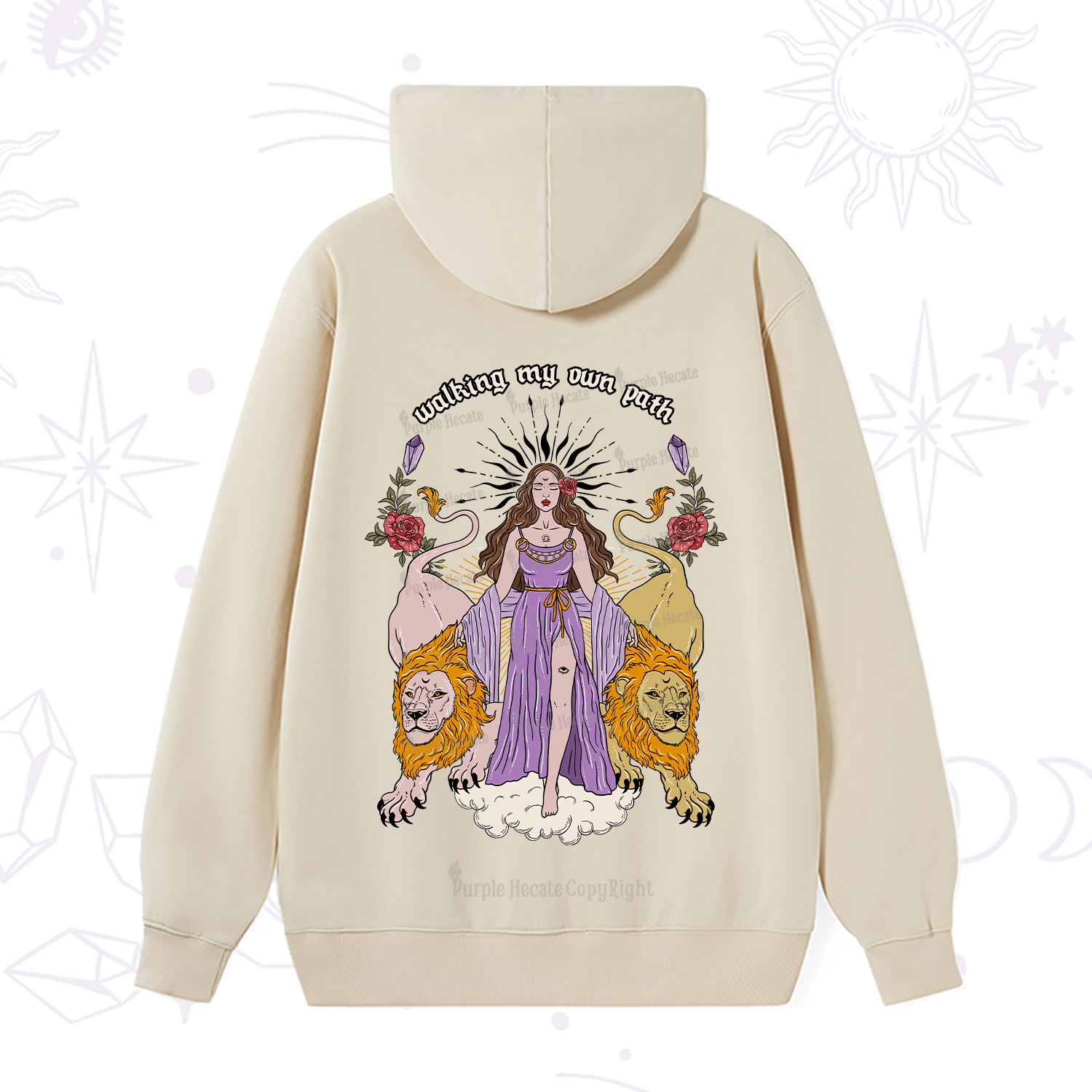 Purplehecate The Goddess Walking My Own Path Hoodie