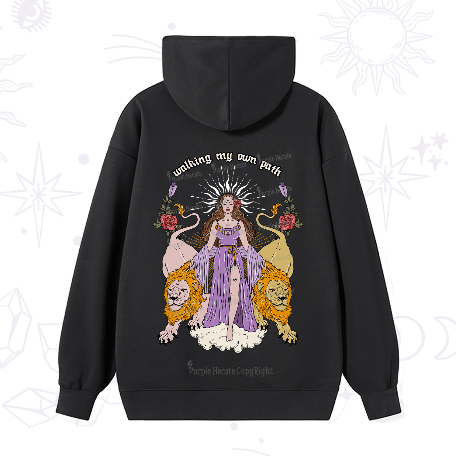 Purplehecate The Goddess Walking My Own Path Hoodie
