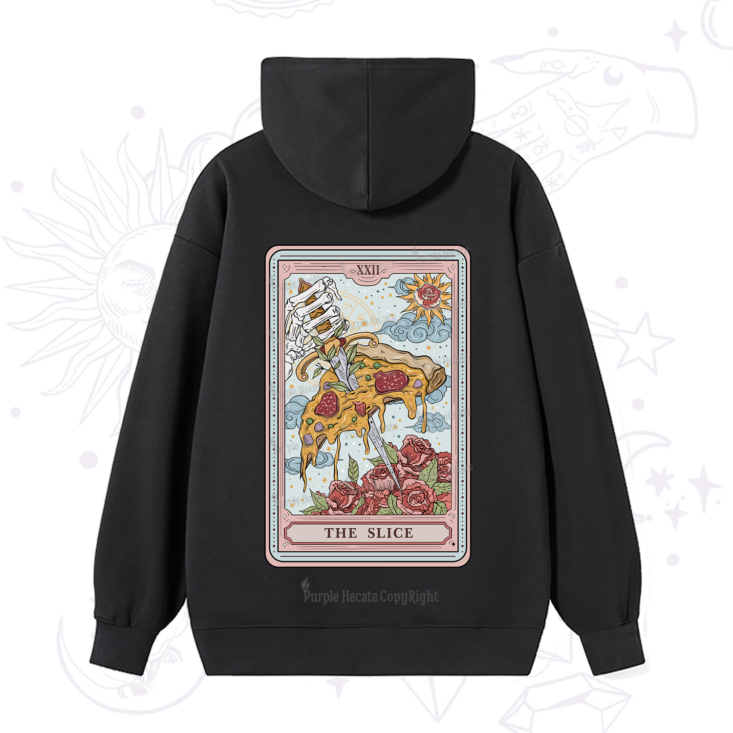 Purplehecate The Slice Tarot Hoodie