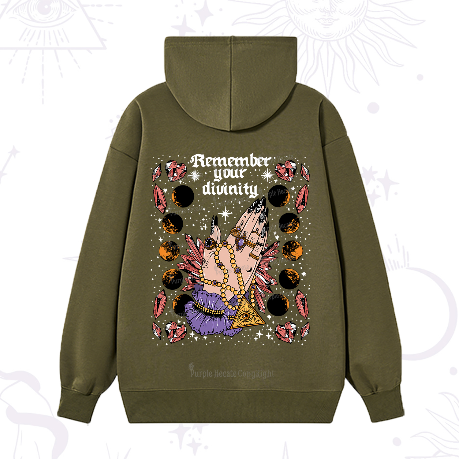 Purplehecate Remember Your Divinity Hoodie