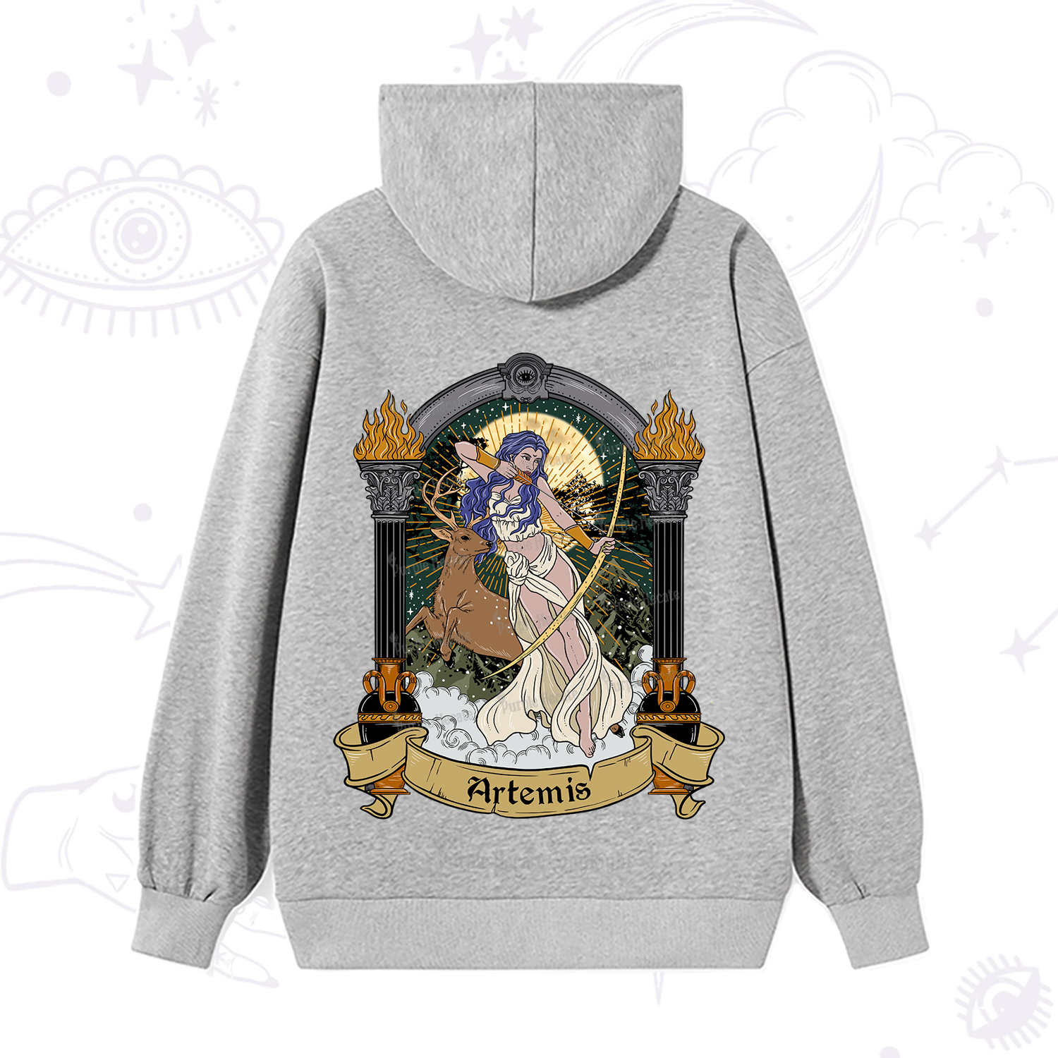 Purplehecate The Huntress Goddess Artemis Hoodie