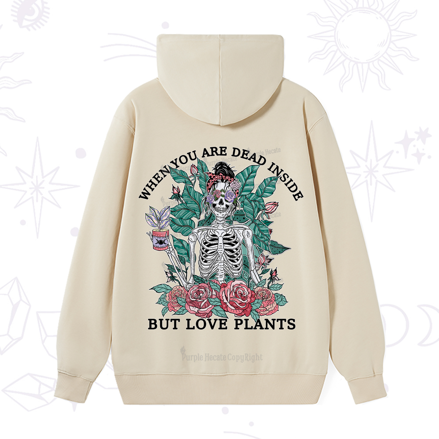 Purplehecate When You Dead Inside Hoodie