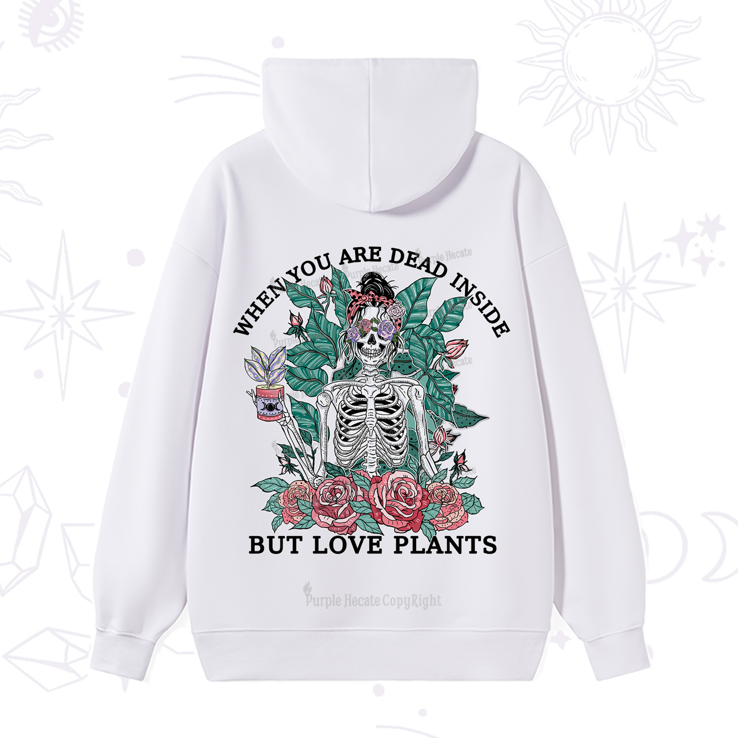 Purplehecate When You Dead Inside Hoodie