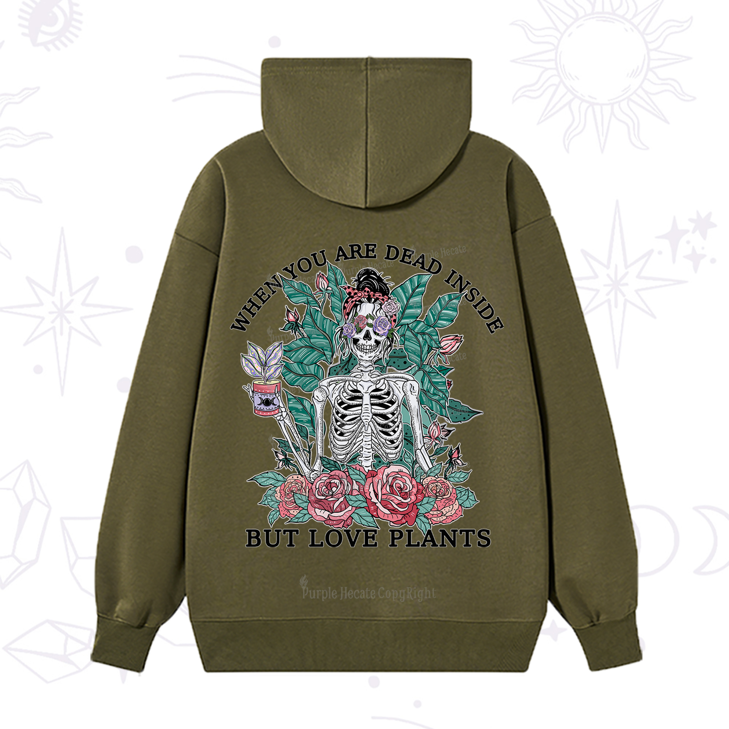 Purplehecate When You Dead Inside Hoodie