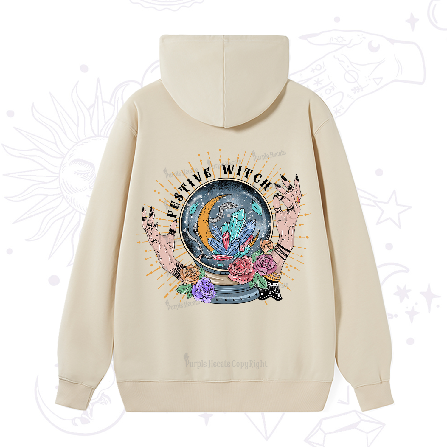 Purplehecate Festive Witch Hoodie