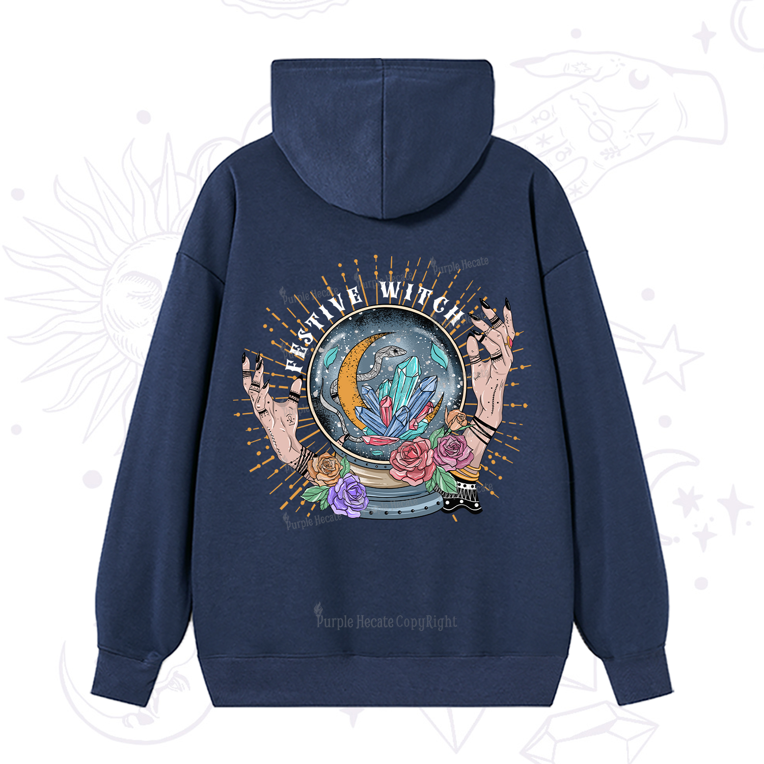 Purplehecate Festive Witch Hoodie