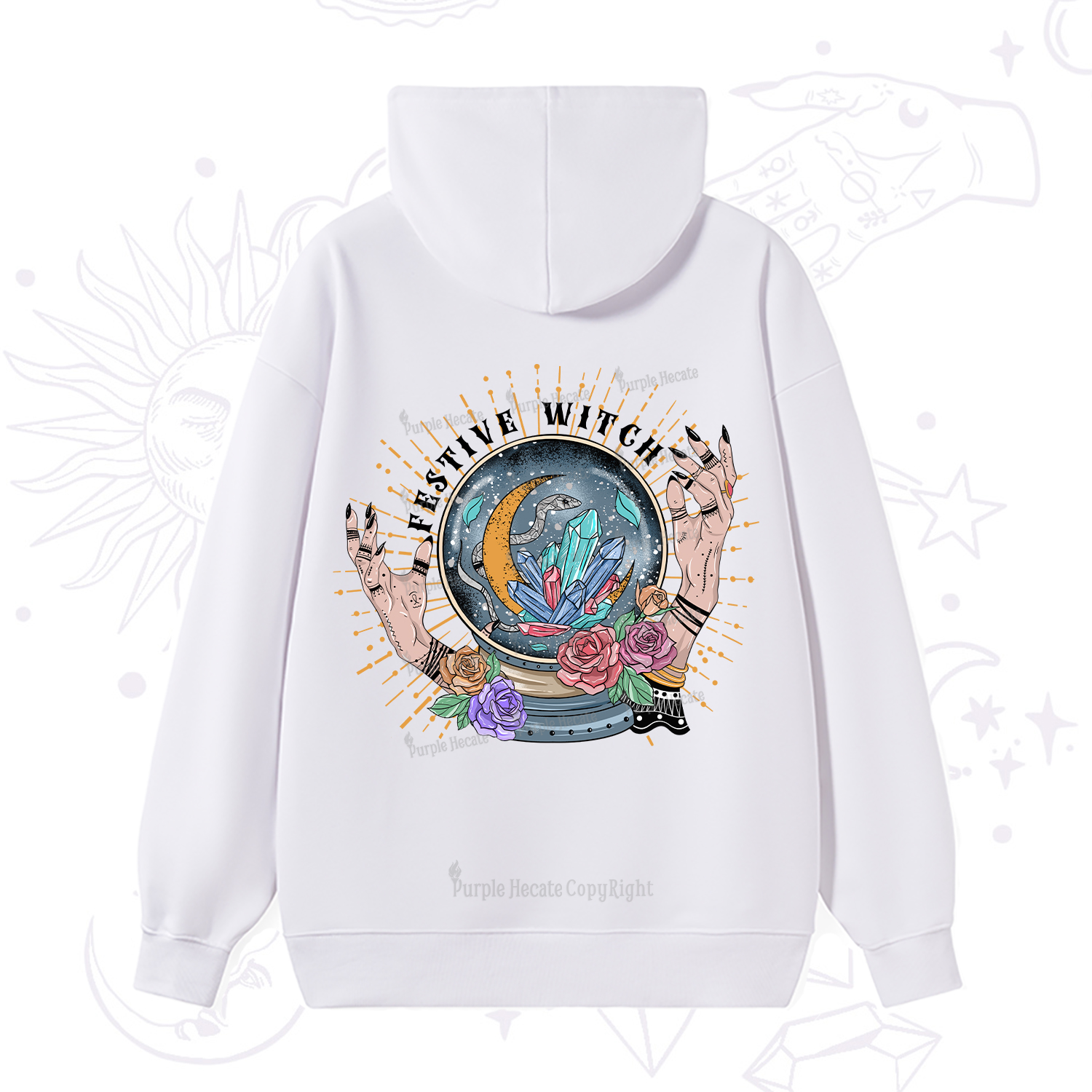 Purplehecate Festive Witch Hoodie