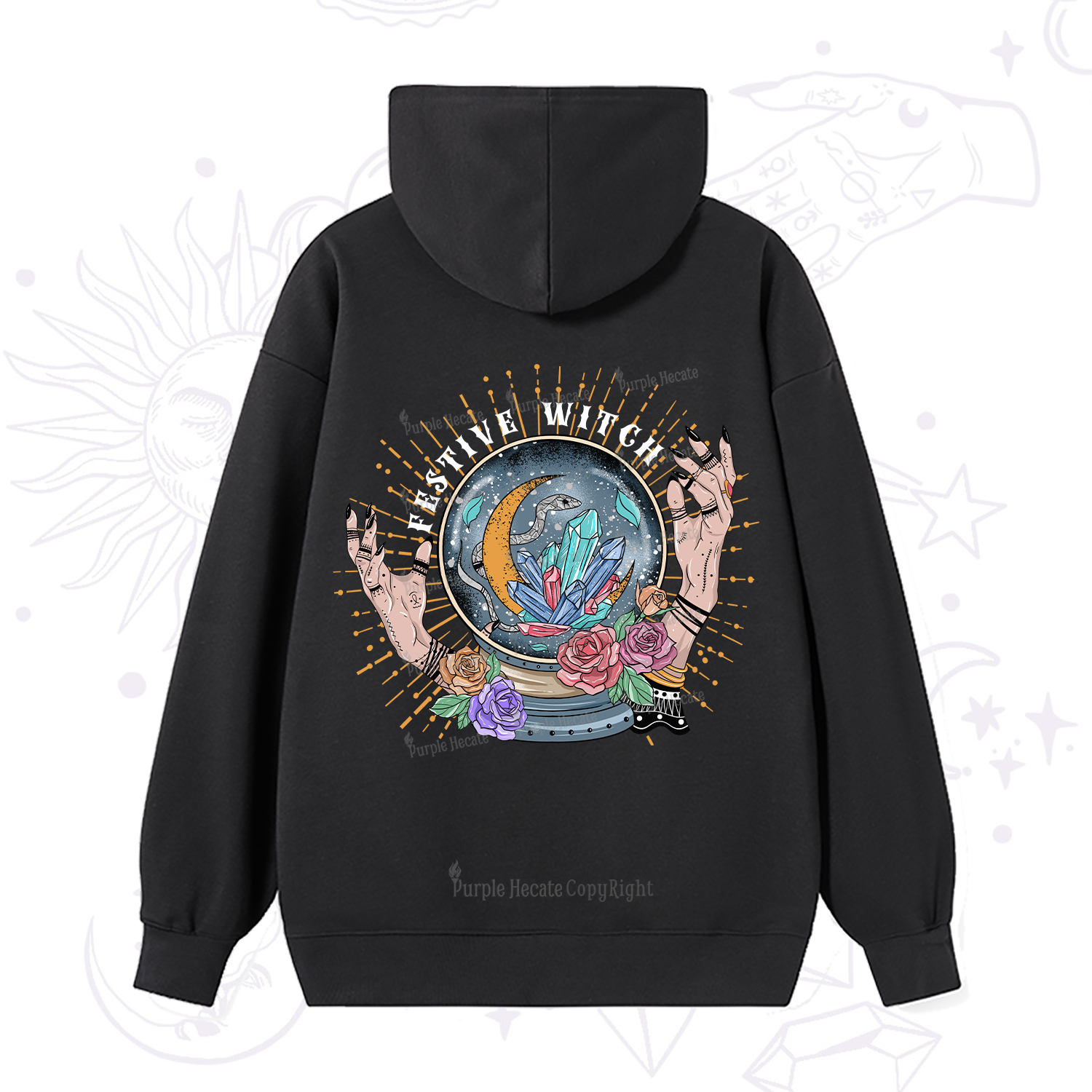 Purplehecate Festive Witch Hoodie