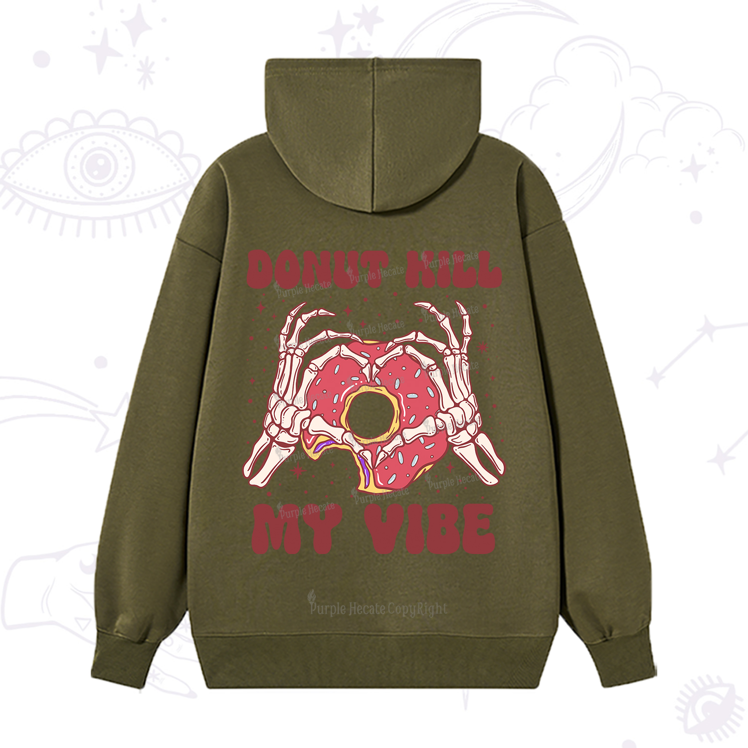 Purplehecate Donut Kill My Vibe Hoodie