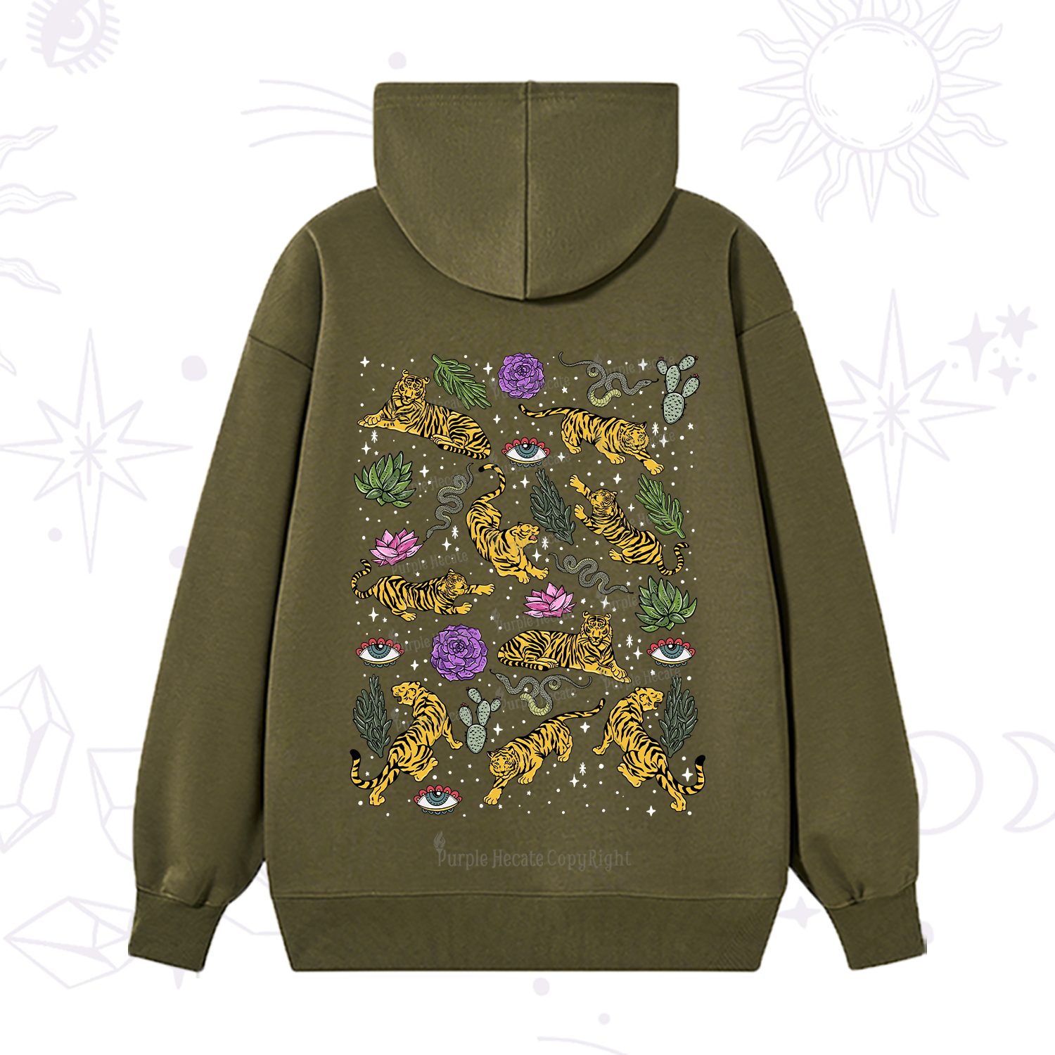 Purplehecate Desert Tiger Hoodie