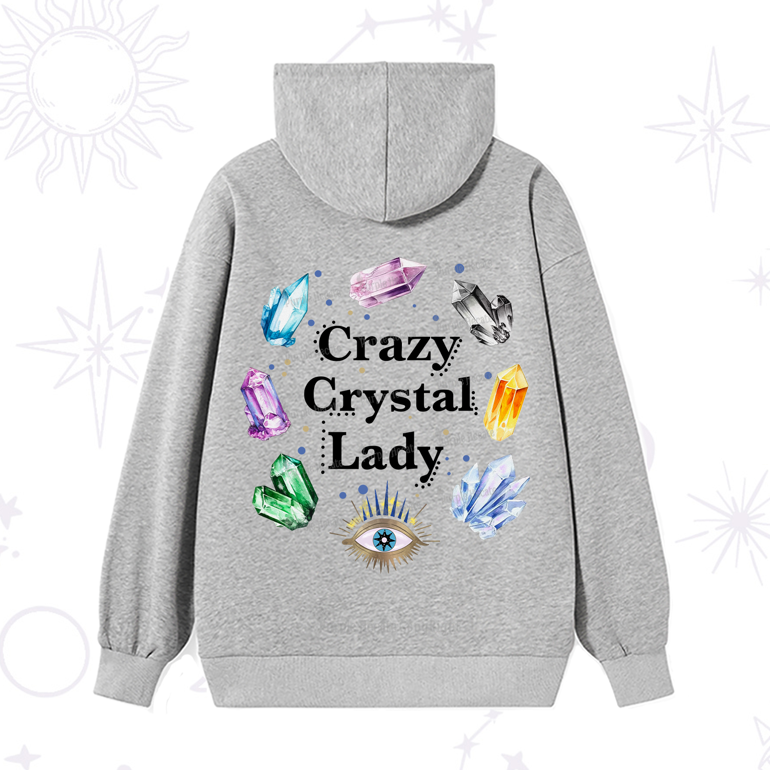 Purplehecate Crazy Crystal Lady Hoodie