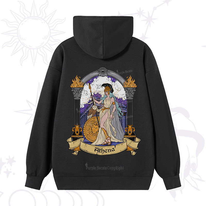 Purplehecate The Wise Goddess Athena Hoodie