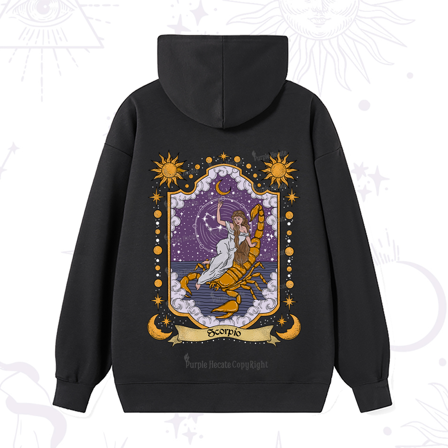 Purplehecate Scorpio Zodiac Hoodie