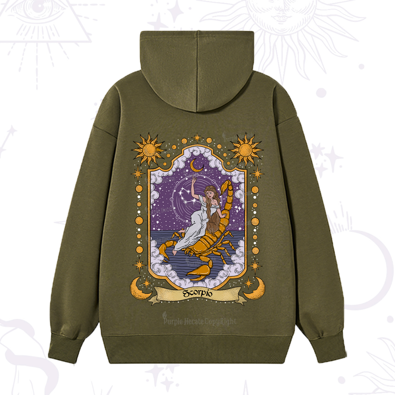 Purplehecate Scorpio Zodiac Hoodie