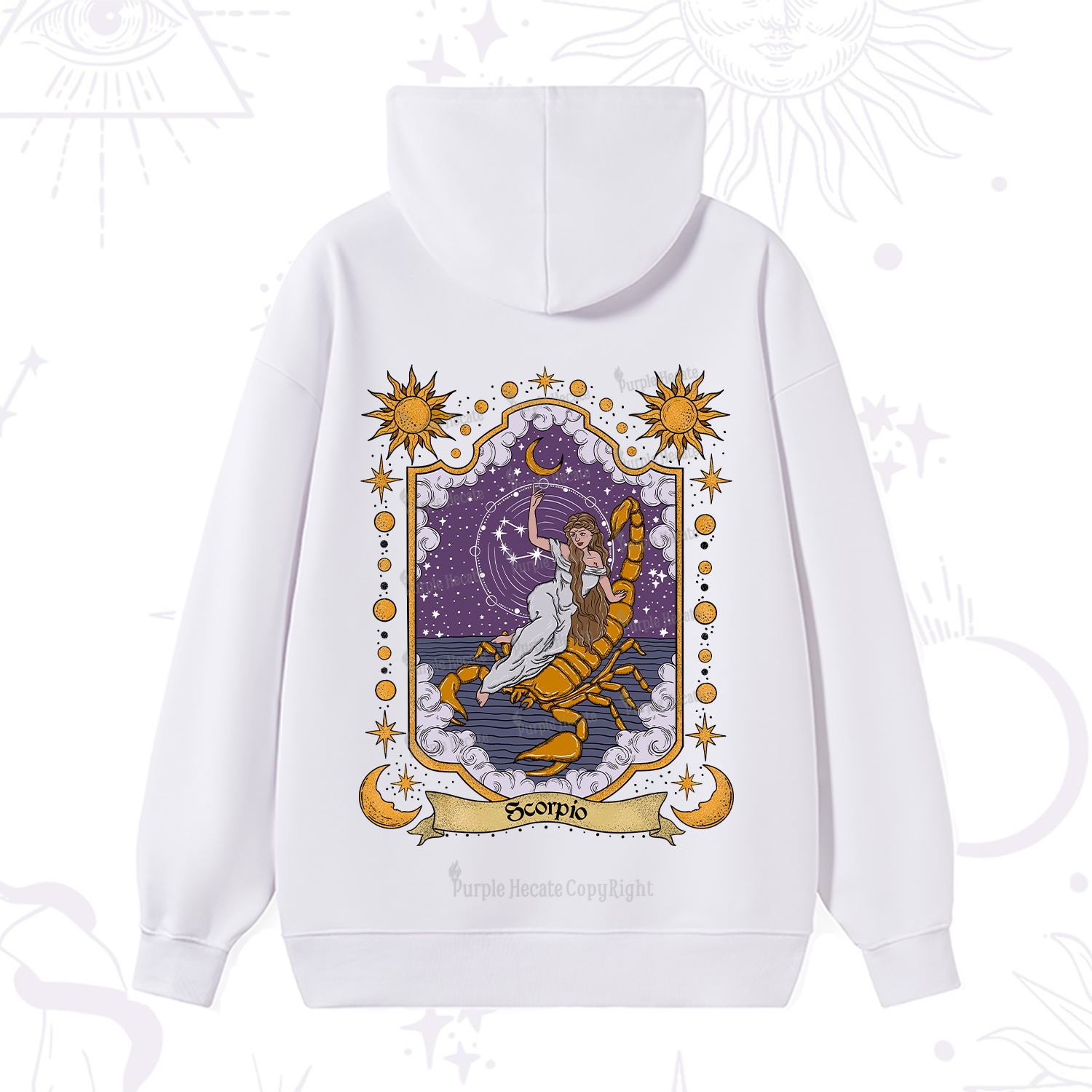 Purplehecate Scorpio Zodiac Hoodie