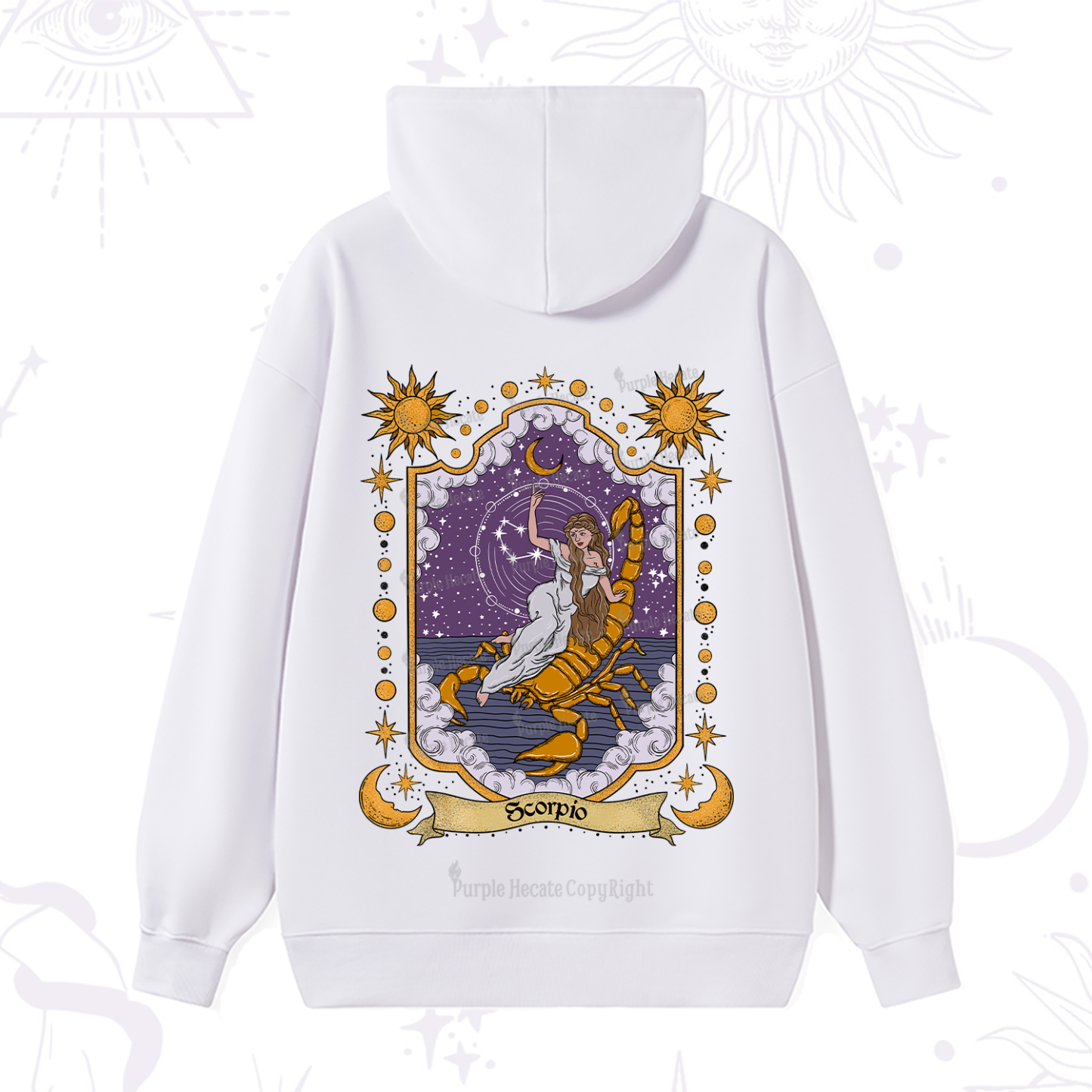 Purplehecate Scorpio Zodiac Hoodie