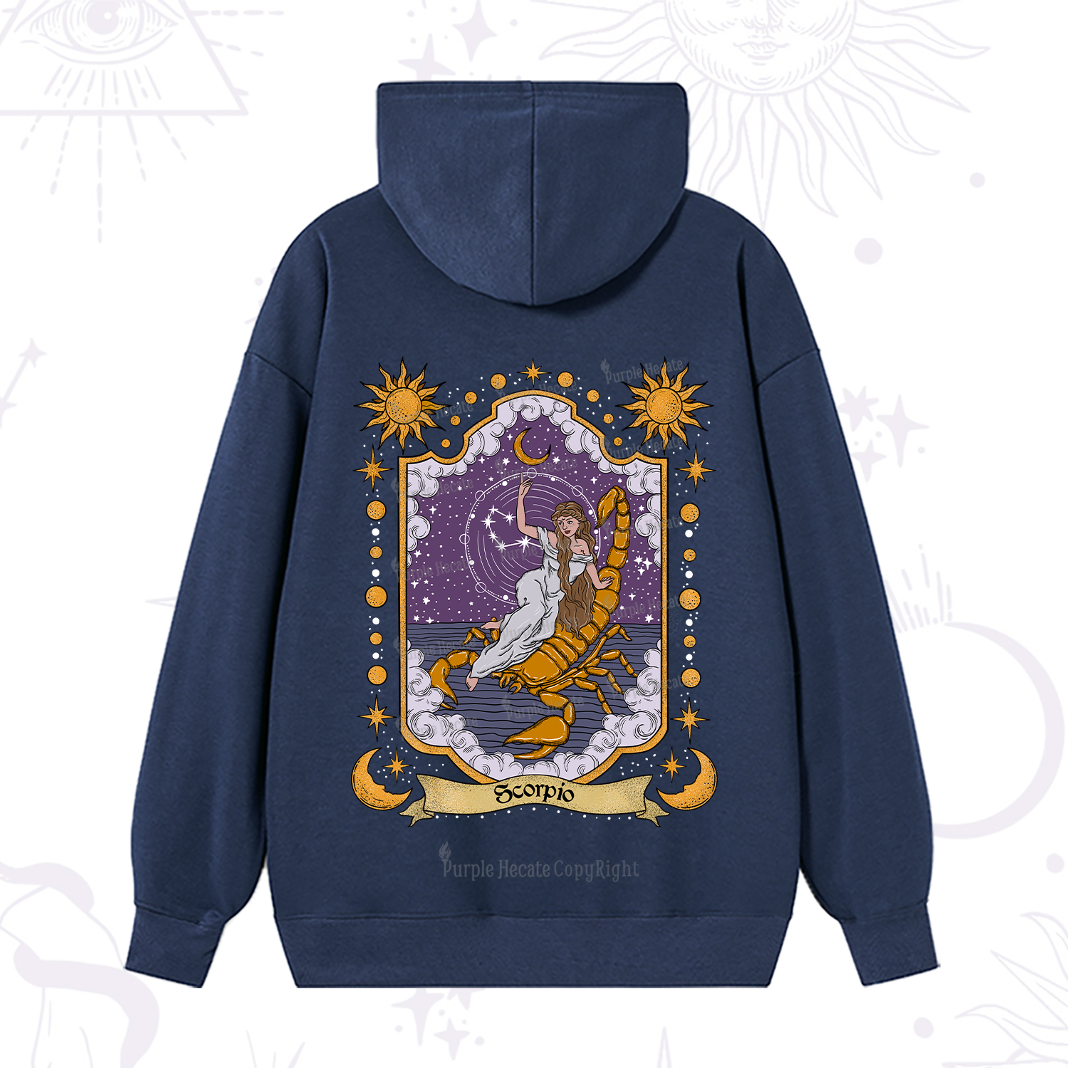 Purplehecate Scorpio Zodiac Hoodie